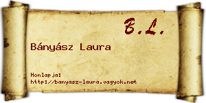 Bányász Laura névjegykártya